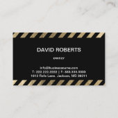 Slepende Vrachtwagen Auto Gouden Sleepketting Het  Visitekaartje (Achterkant)