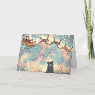 Slepende Wolken van Magisch Feestdagen Kaart