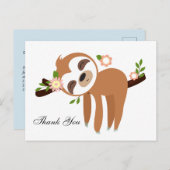 slet, leuk bedankt. uitnodiging briefkaart (Voorkant / Achterkant)