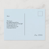 slet, leuk bedankt. uitnodiging briefkaart (Achterkant)