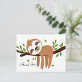 slet, leuk bedankt. uitnodiging briefkaart (Staand voorkant)