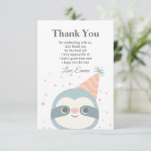 slet, schattig, dierlijk, bedankt! kaart (Staand voorkant)