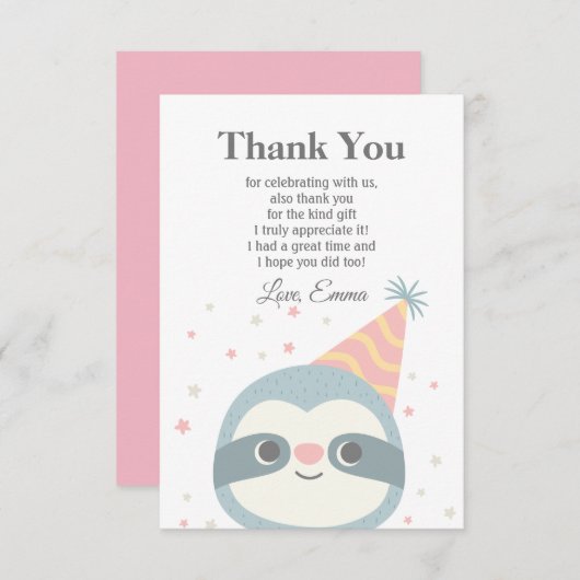 slet, schattig, dierlijk, bedankt! kaart (Voorkant / Achterkant)