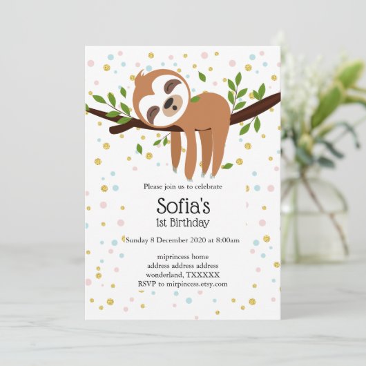 slet, schattige sloep, dierlijk voorbeeld kaart (Staand voorkant)