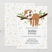 slet, schattige sloep, dierlijk voorbeeld kaart (Voorkant / Achterkant)