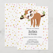 slet, schattige sloep, dierlijk voorbeeld kaart (Voorkant / Achterkant)