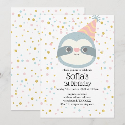 slet, schattige sloep, dierlijk voorbeeld kaart (Voorkant / Achterkant)