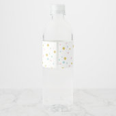 slet, schattige sloep, dierlijk voorbeeld waterfles etiket (Achterkant)