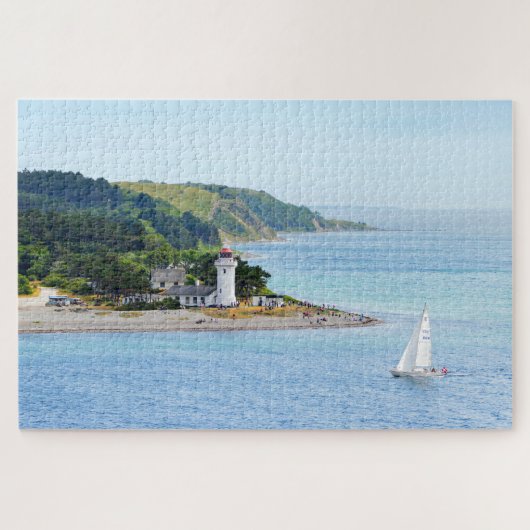 Sletterhage Lighthouse, Denemarken Legpuzzel (Horizontaal)