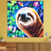 Sleuf - 40x40 Canvas afdrukken (Insitu (Woonkamer))