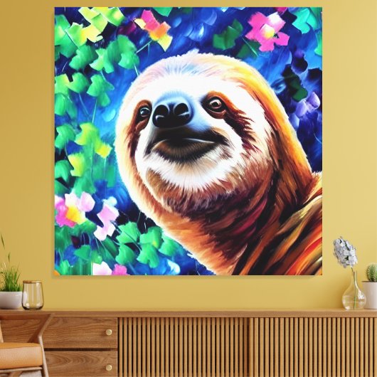 Sleuf - 40x40 Canvas afdrukken (Insitu (Woonkamer))