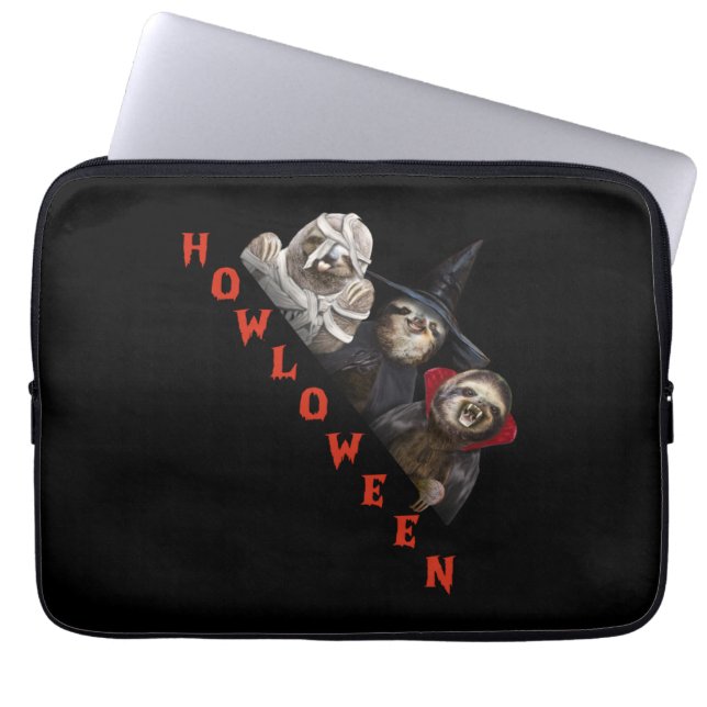 Sleuf - Aangepast, Happy Halloween Shirt sleuf - G Laptop Sleeve (Voorkant)