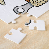 Sleuf als ambachtsman met frank legpuzzel (Zijkant)