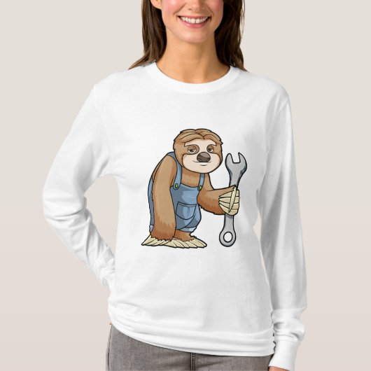 Sleuf als ambachtsman met frank t-shirt (Voorkant)