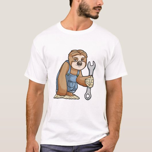 Sleuf als ambachtsman met frank t-shirt (Voorkant)