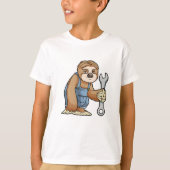 Sleuf als ambachtsman met frank t-shirt (Voorkant)