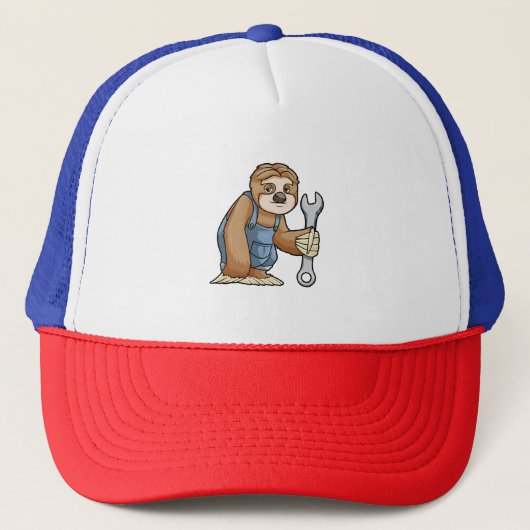 Sleuf als ambachtsman met frank trucker pet (Voorkant)