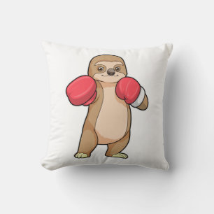 Sleuf als Boxer met Boxing-handschoenen Kussen