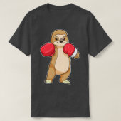 Sleuf als Boxer met Boxing-handschoenen T-shirt (Design voorkant)