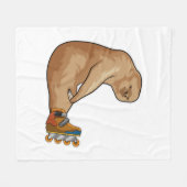 Sleuf als gealigneerd skater met gealigneerde scha fleece deken (Voorkant (Horizontaal))