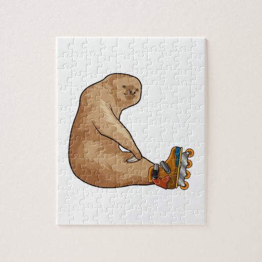 Sleuf als gealigneerd skater met gealigneerde scha legpuzzel (Verticaal)