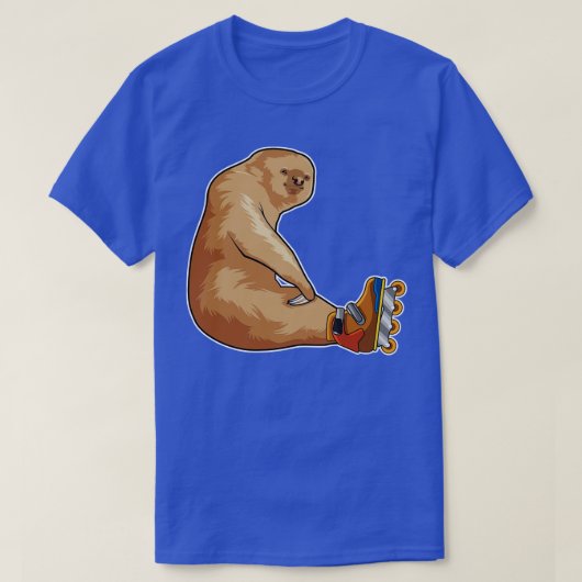 Sleuf als gealigneerd skater met gealigneerde scha t-shirt (Design voorkant)