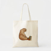 Sleuf als gealigneerd skater met gealigneerde scha tote bag (Voorkant)