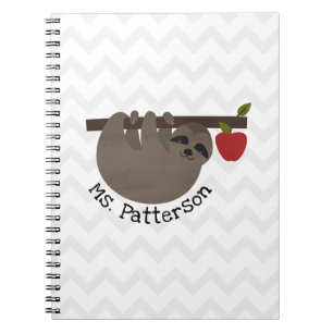Sleuf Apple Tree Chevron Teacher-laptop Notitieboek