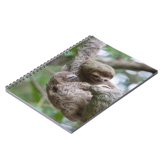 Sleuf Baby met moeder die van een boom hangt Notitieboek (Linkerzijde)