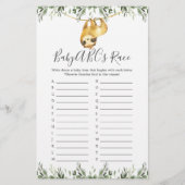 Sleuf Baby shower ABC's Race Game (Voorkant)