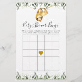 Sleuf Baby shower Bingo Game (Voorkant)