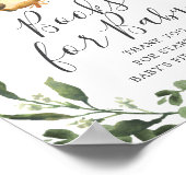 Sleuf Baby shower Boeken voor Baby Poster (Hoek)
