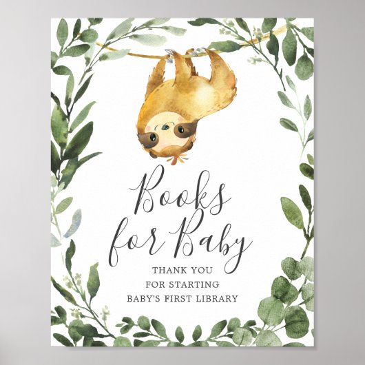 Sleuf Baby shower Boeken voor Baby Poster (Voorkant)