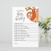 Sleuf baby shower game wenst baby (Staand voorkant)