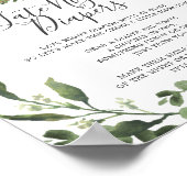 Sleuf Baby shower late nachtkleppen Poster (Hoek)