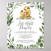 Sleuf Baby shower late nachtkleppen Poster (Voorkant)
