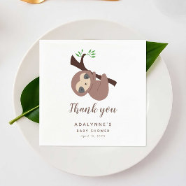 Sleuf Baby shower Oerwoud Partij Genderneutraal Servet