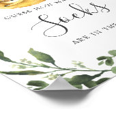 Sleuf Baby shower raad hoeveel SOCTSCHAKELAARS er  Poster (Hoek)