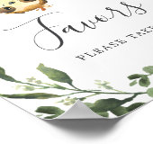 Sleuf Baby shower-voorkeuren Poster (Hoek)