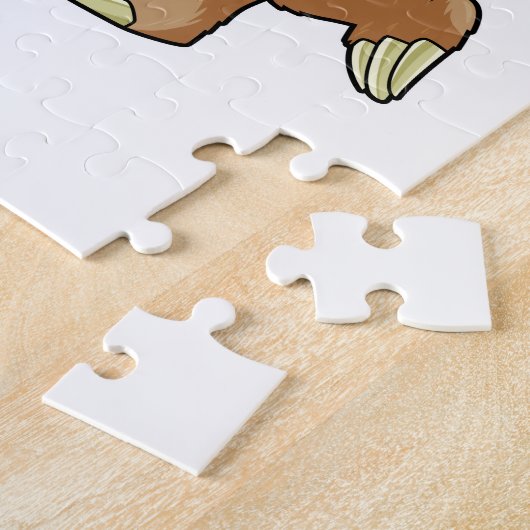 Sleuf bij Bowling met Bowling-bal Legpuzzel (Zijkant)