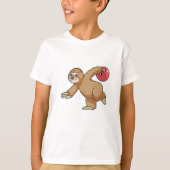 Sleuf bij Bowling met Bowling-bal T-shirt (Voorkant)