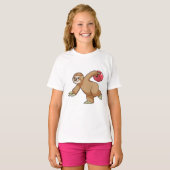 Sleuf bij Bowling met Bowling-bal T-shirt (Voorkant volledig)