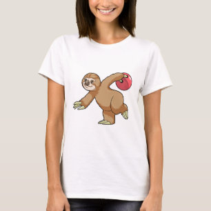 Sleuf bij Bowling met Bowling-bal T-shirt