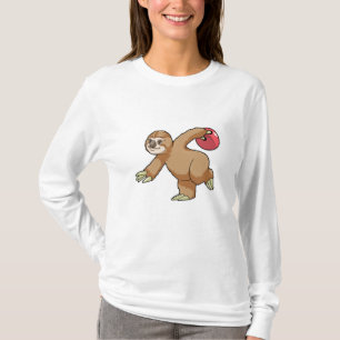 Sleuf bij Bowling met Bowling-bal T-shirt
