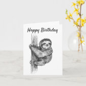 Sleuf-Birthday-kaart Kaart (Gele Bloem)