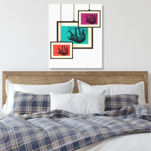 Sleuf Canvas Afdruk (Insitu (Slaapkamer))