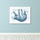  sleuf canvas afdruk (Insitu (Houten vloer))