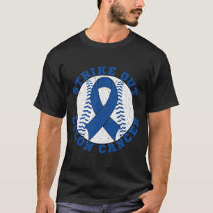 Sleuf Colon March Cancer Awareness Baseball T-shirt