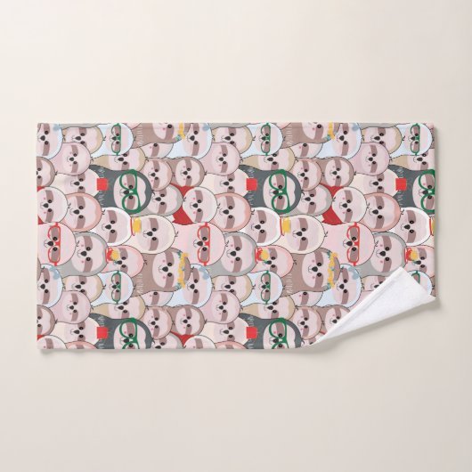 Sleuf Comic Patroon Bad Handdoek (Handdoek)