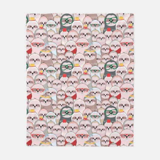 Sleuf Comic Patroon Fleece Deken (Voorkant)